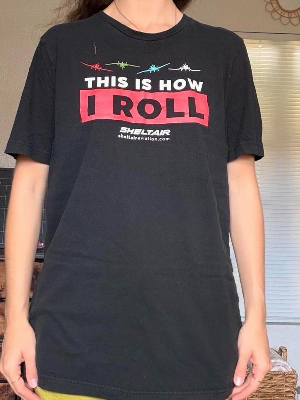 Men’s Black Graphic Tee - 'This Is How I Roll'